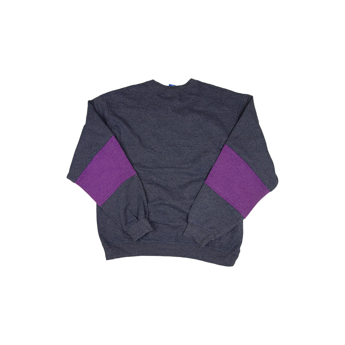 adidas Trefoil Logo sweater reworked - Dark Grey/Purple - M