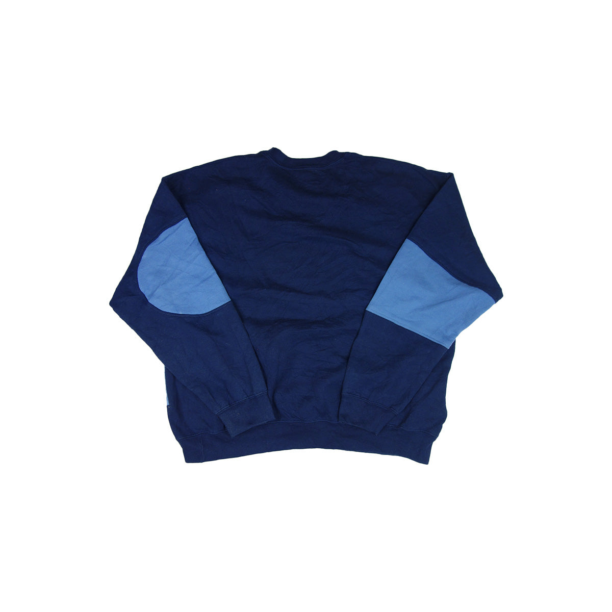 adidas Trefoil Logo sweater reworked - Blue/Light Blue - XL