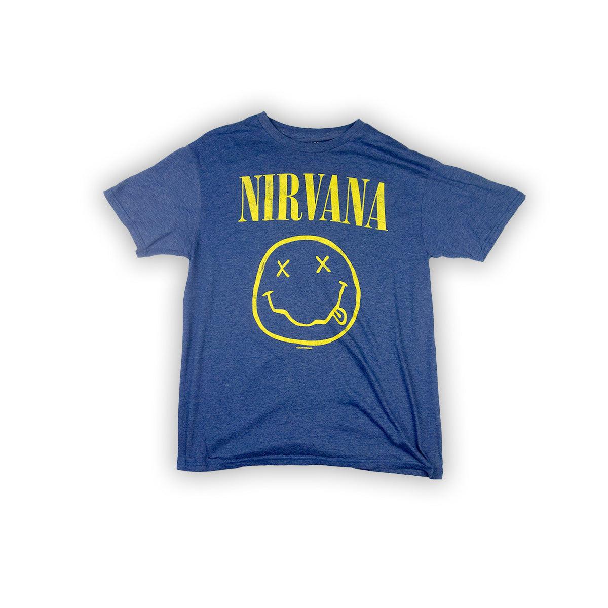 Nirvana Official Smiley Face - T-Shirt - L