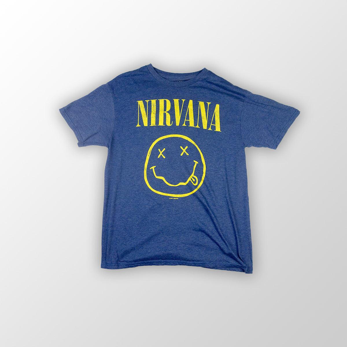 Nirvana Official Smiley Face - T-Shirt - L