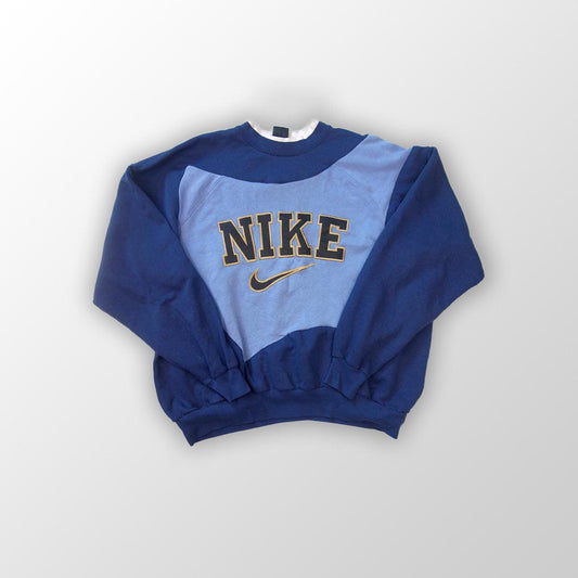 Nike sweater spell out reworked  - Dark Blue / Blue M