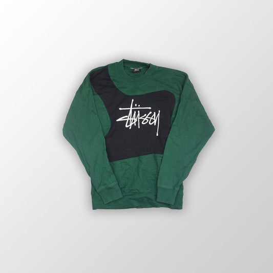 Stüssy sweater reworked - Black/Green L