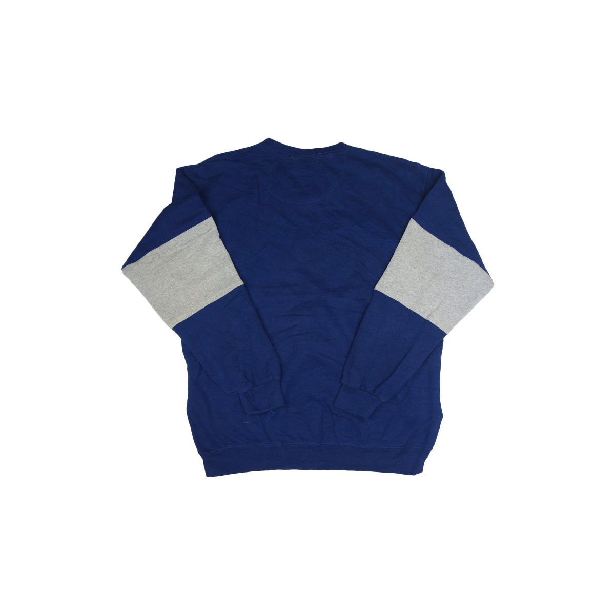 adidas Trefoil Logo sweater reworked - Dark Blue/Grey - L