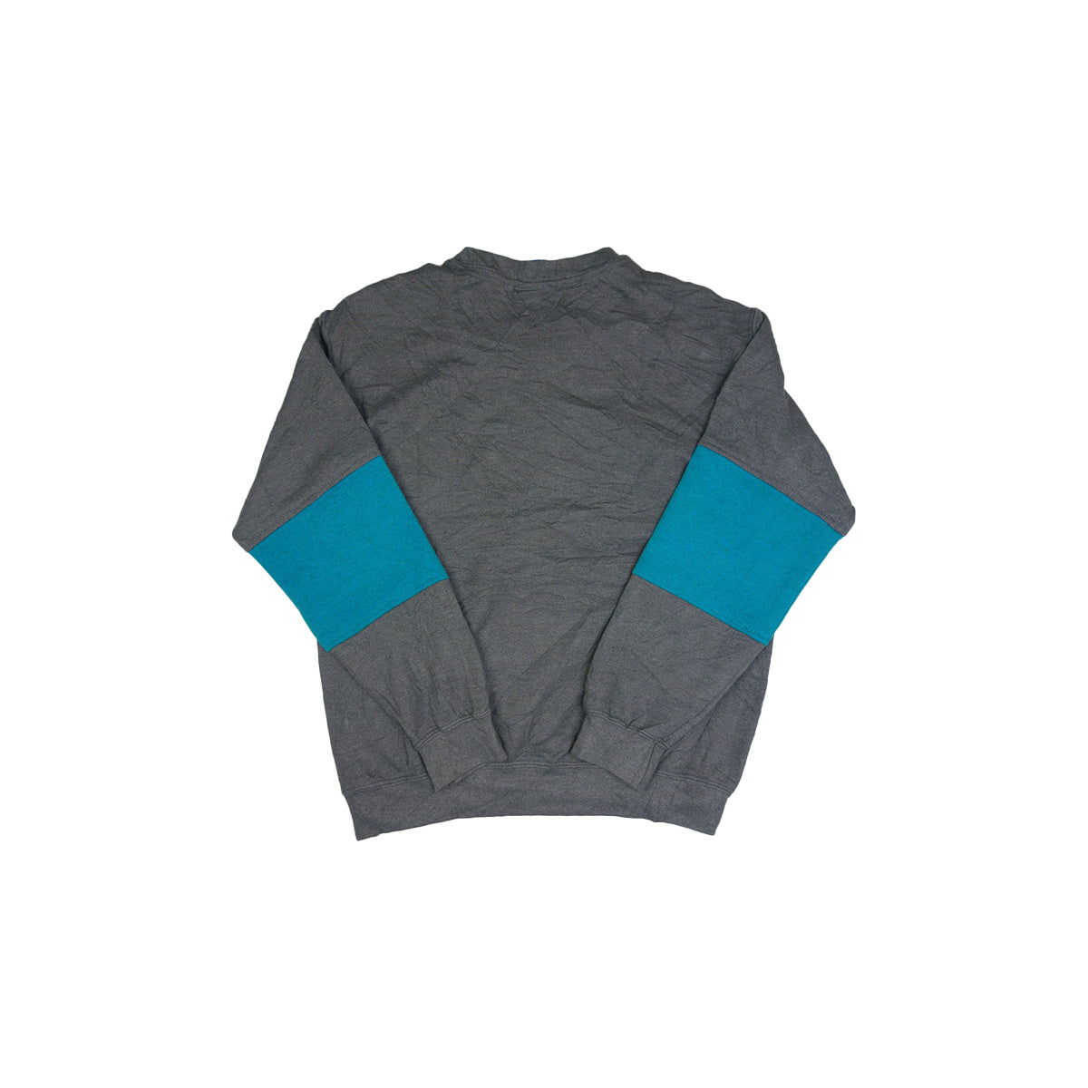 adidas Trefoil Logo sweater reworked - Blue/Dark Grey - L