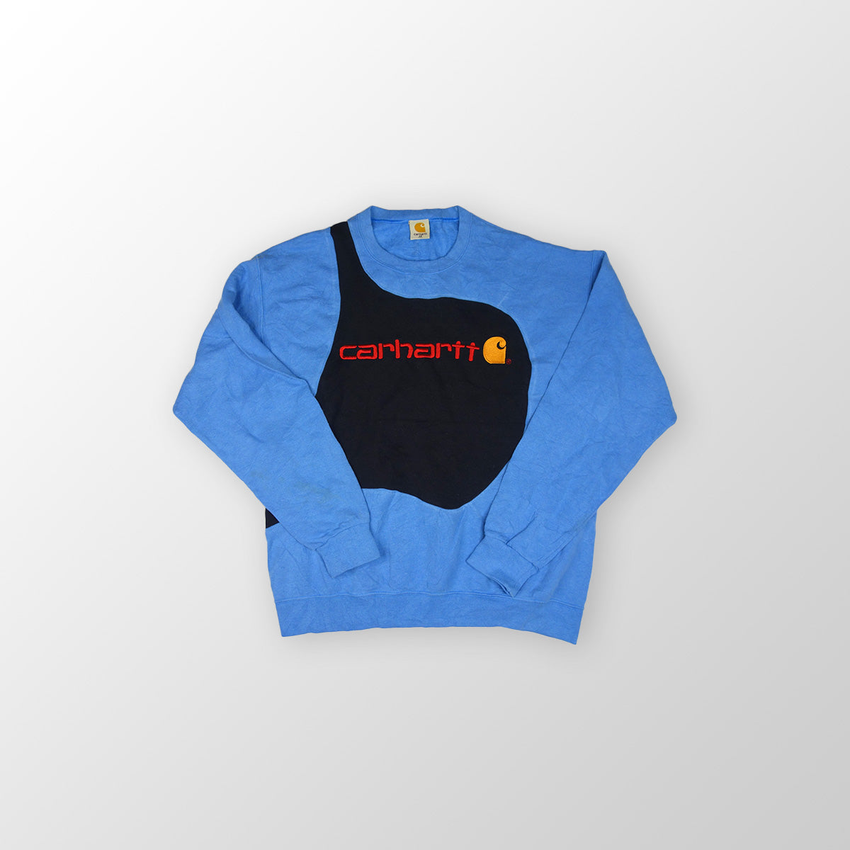 Carhartt sweater reworked - Blue / Black - M