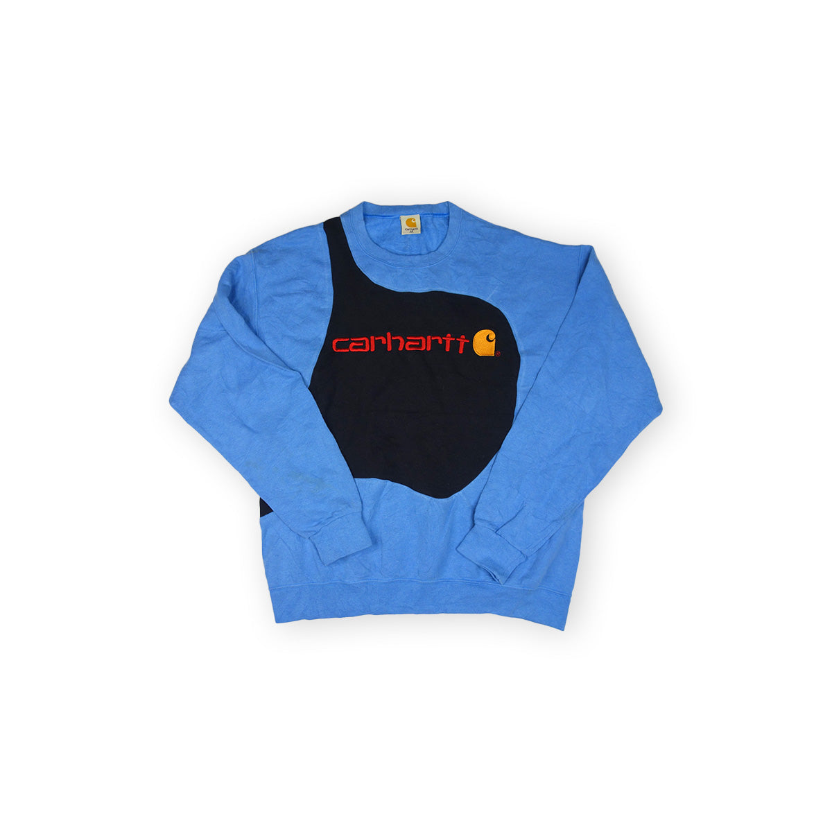 Carhartt sweater reworked - Blue / Black - M