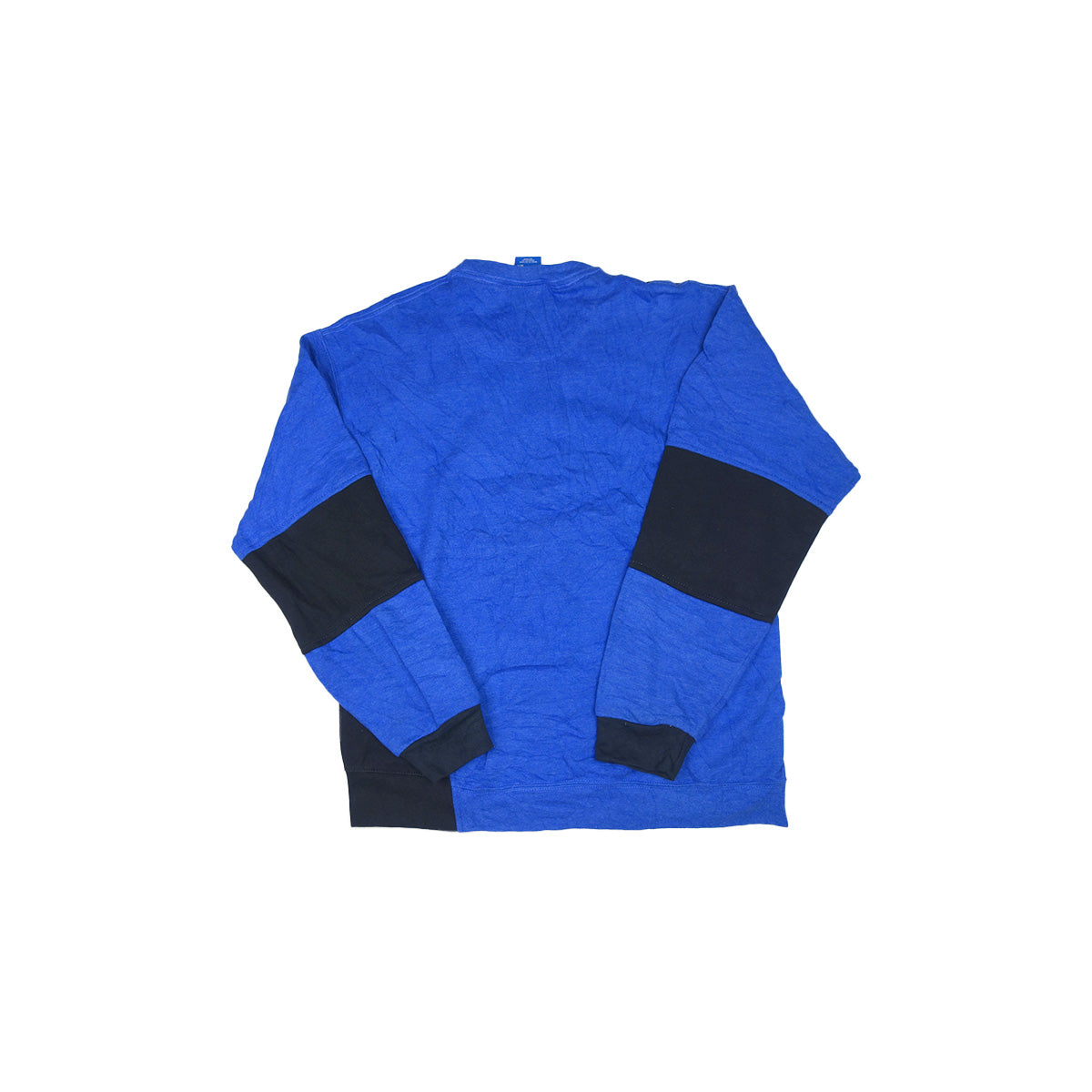 adidas Trefoil Logo sweater reworked - Blue / Black - M