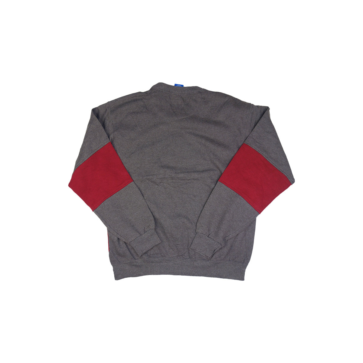 adidas Trefoil Logo sweater reworked - Grey / Wine Red - L