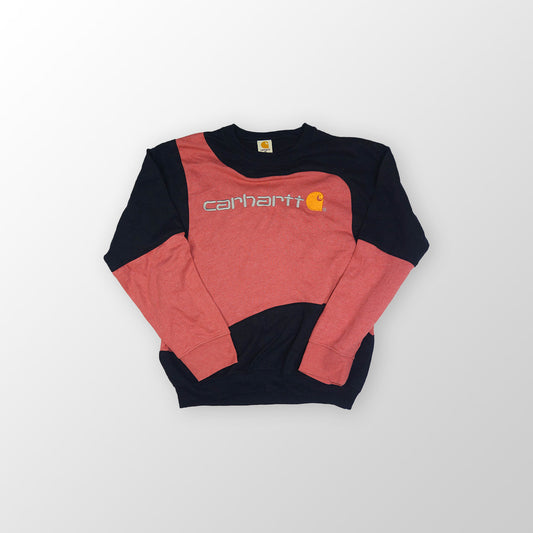 Carhartt sweater reworked - Pink / Black - M