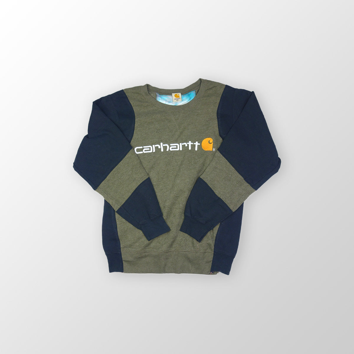 Carhartt sweater reworked - Black/Green - XL