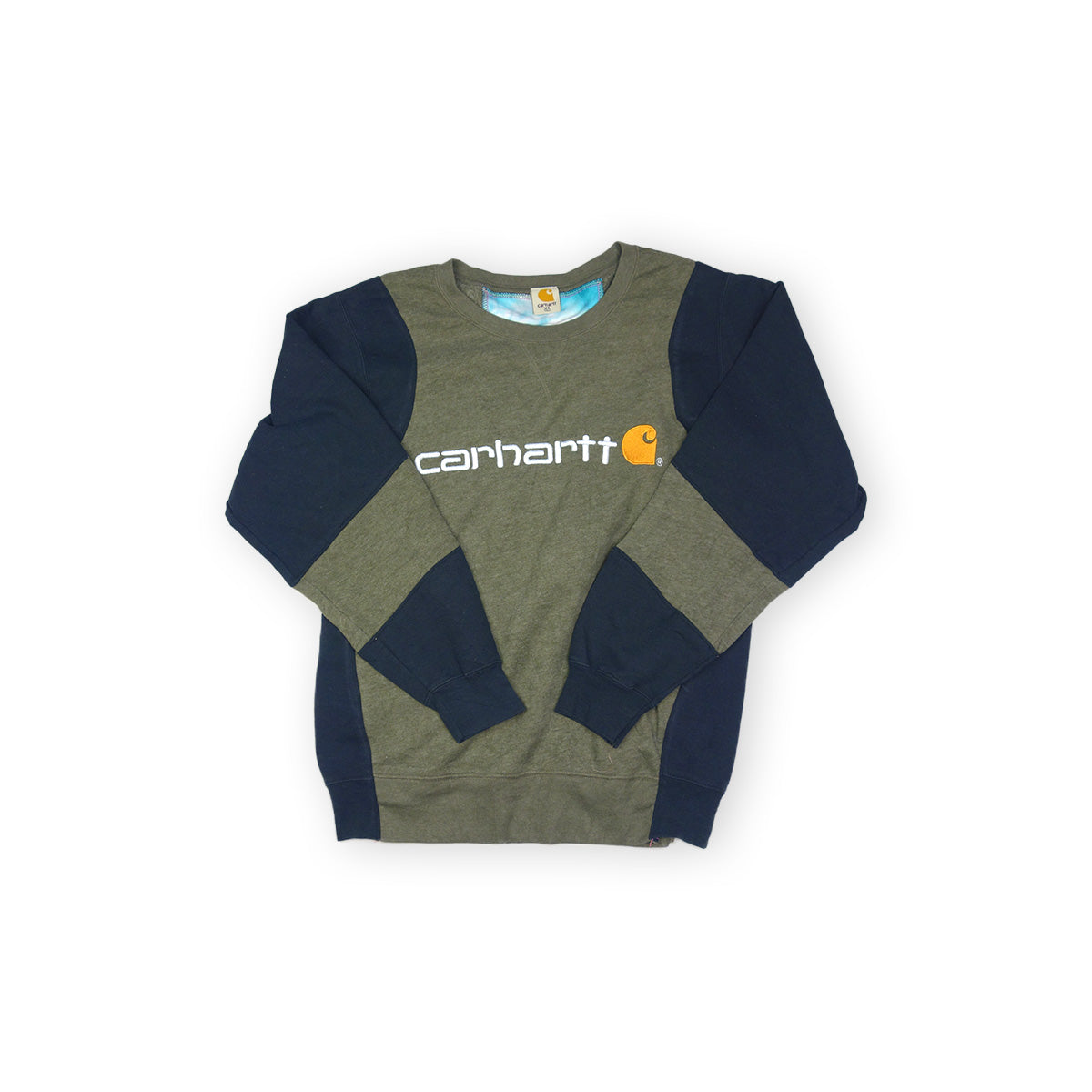 Carhartt sweater reworked - Black/Green - XL