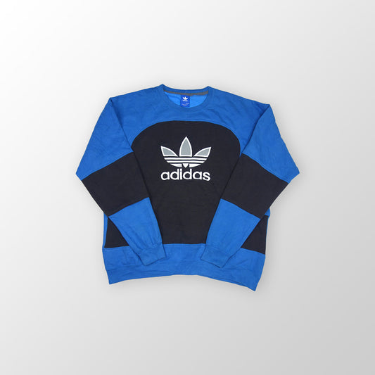 adidas sweater reworked - Blue/Black - XL