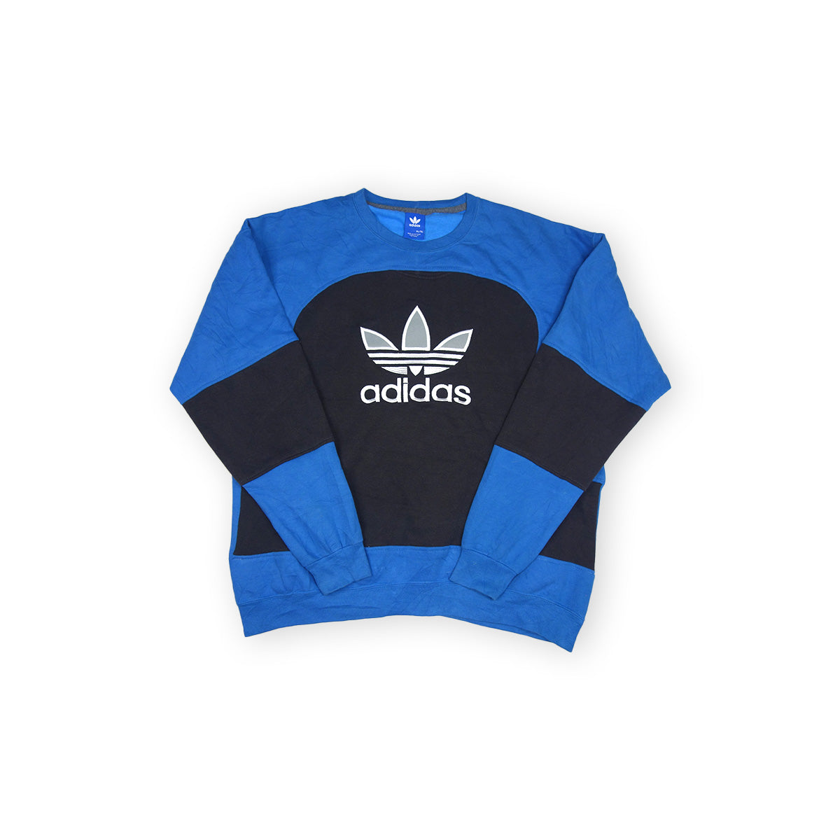 adidas sweater reworked - Blue/Black - XL