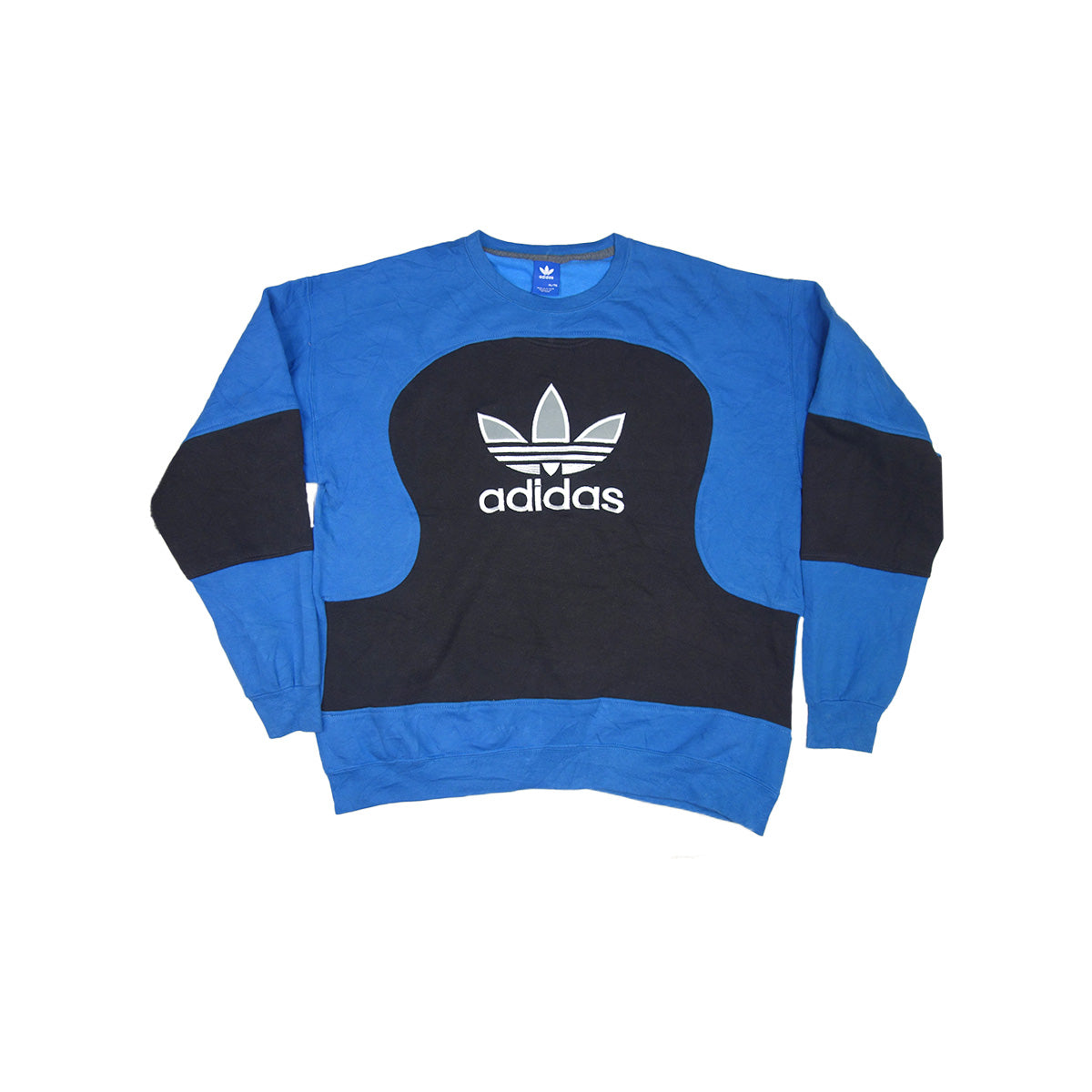 adidas sweater reworked - Blue/Black - XL