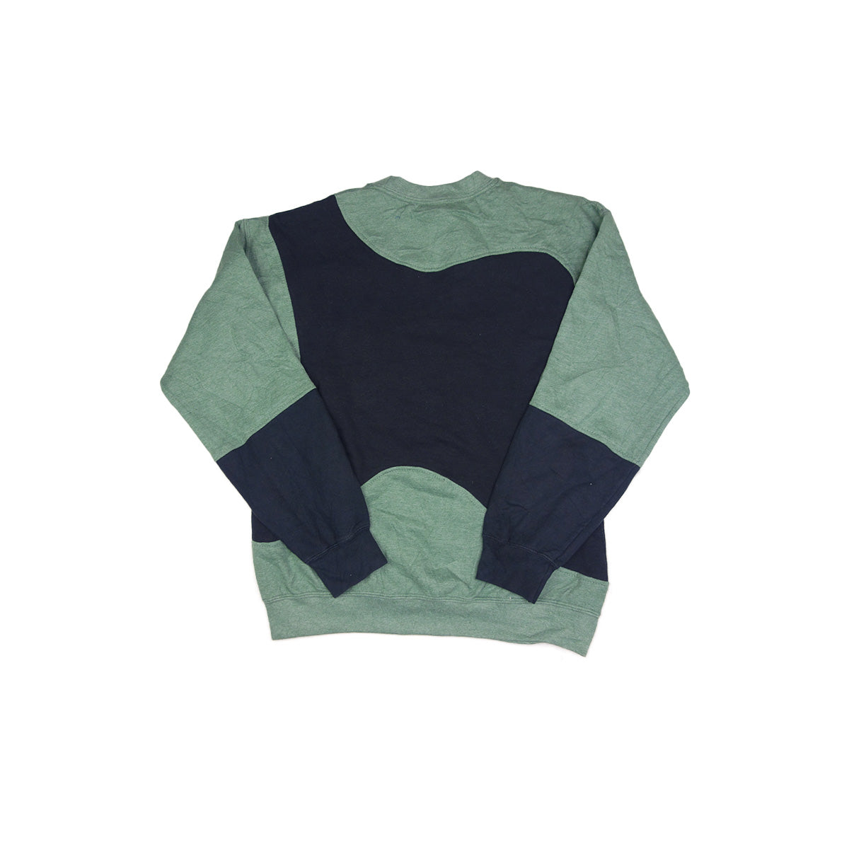 adidas Trefoil Logo sweater reworked - Green / Black - M