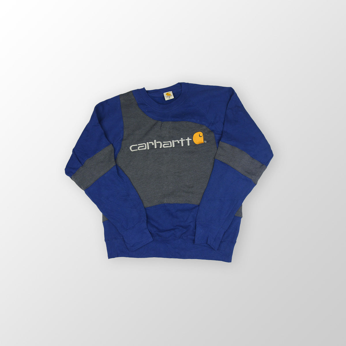 Carhartt sweater reworked - Blue/Dark Grey - M