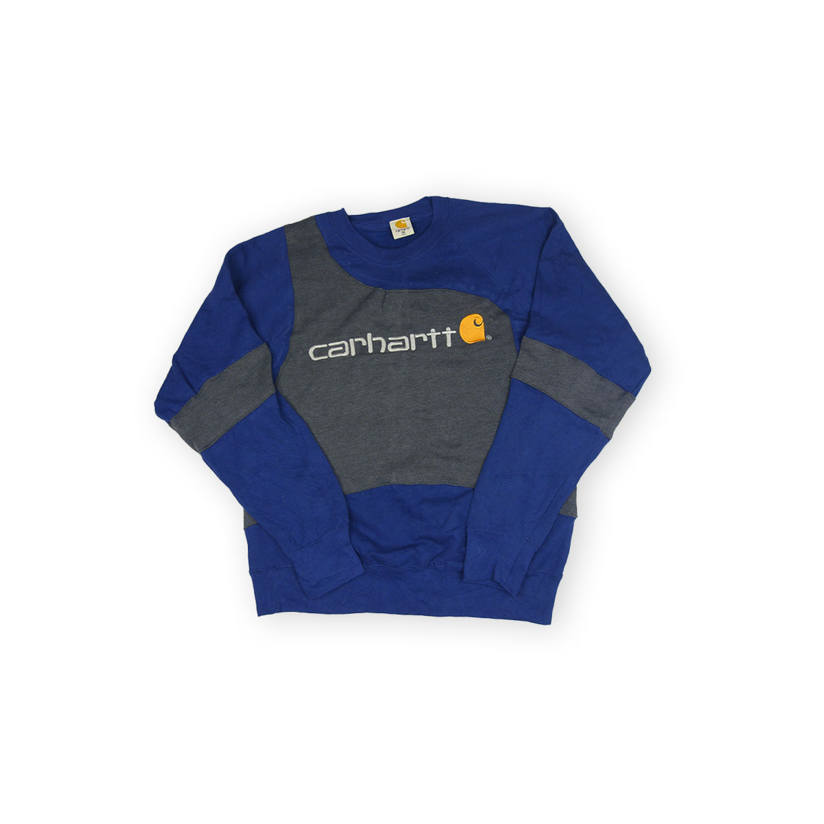 Carhartt sweater reworked - Blue/Dark Grey - M