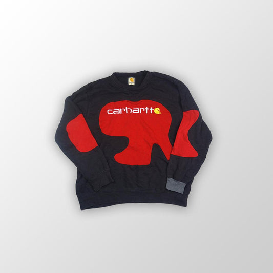 Carhartt sweater reworked - Red/Black- L