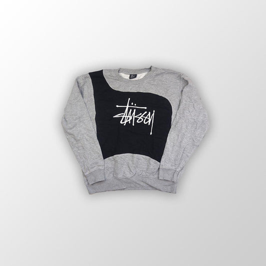 Stüssy Sweater reworked - Grey/Black M