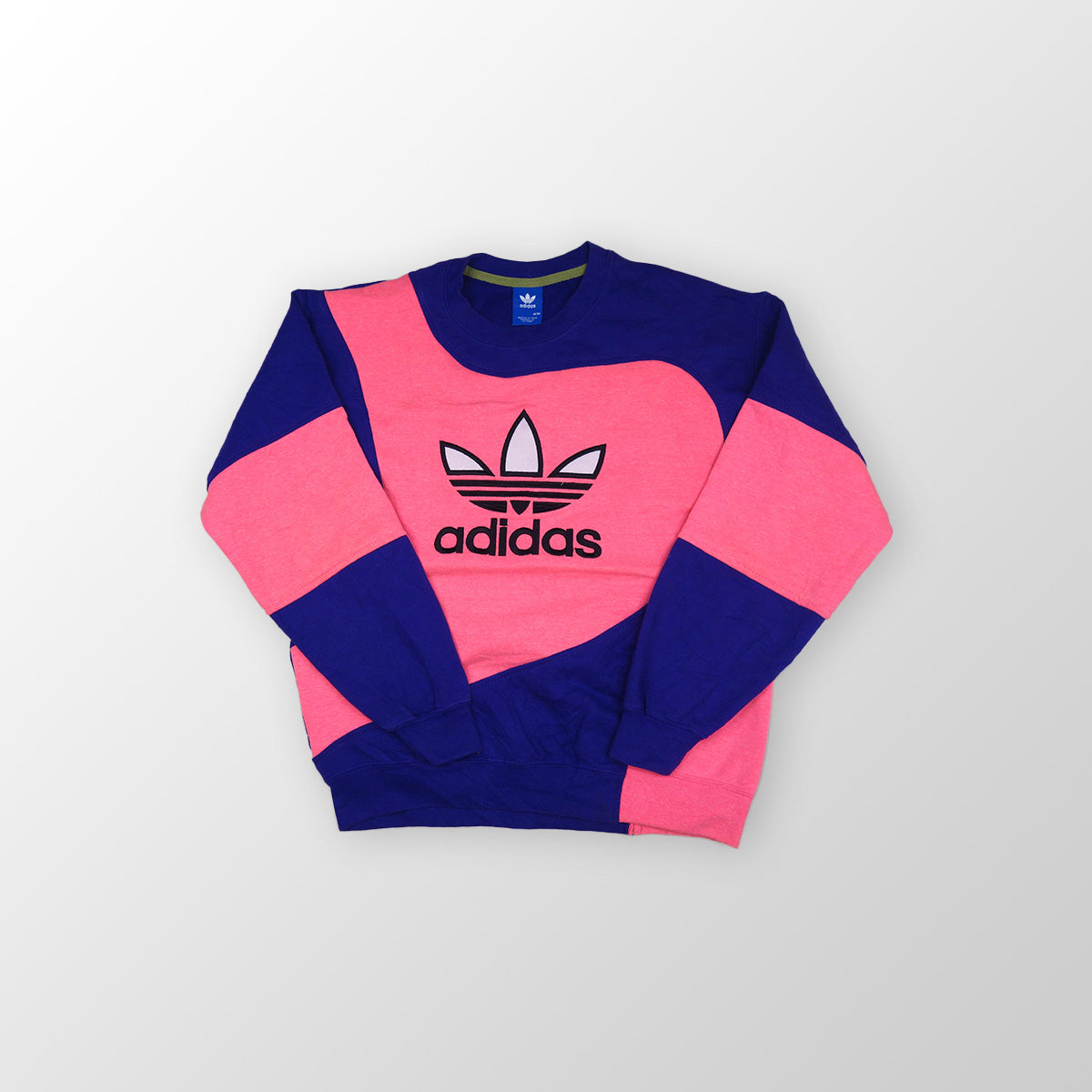 adidas Trefoil Logo sweater reworked - Purple / Pink - M