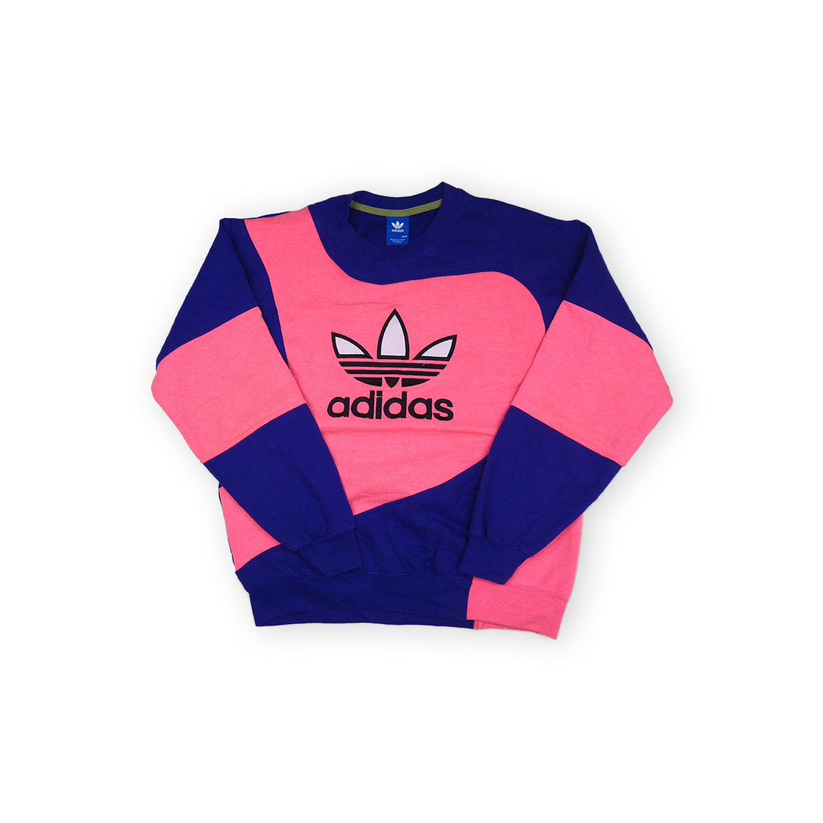 adidas Trefoil Logo sweater reworked - Purple / Pink - M