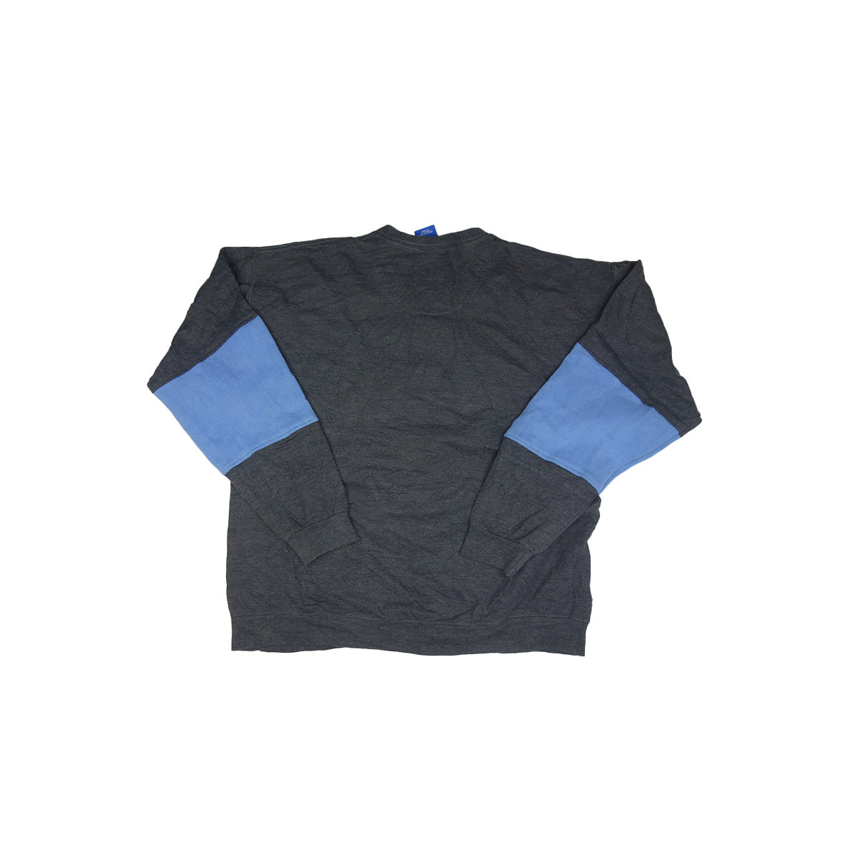 adidas Trefoil Logo sweater reworked - Black / Blue - L