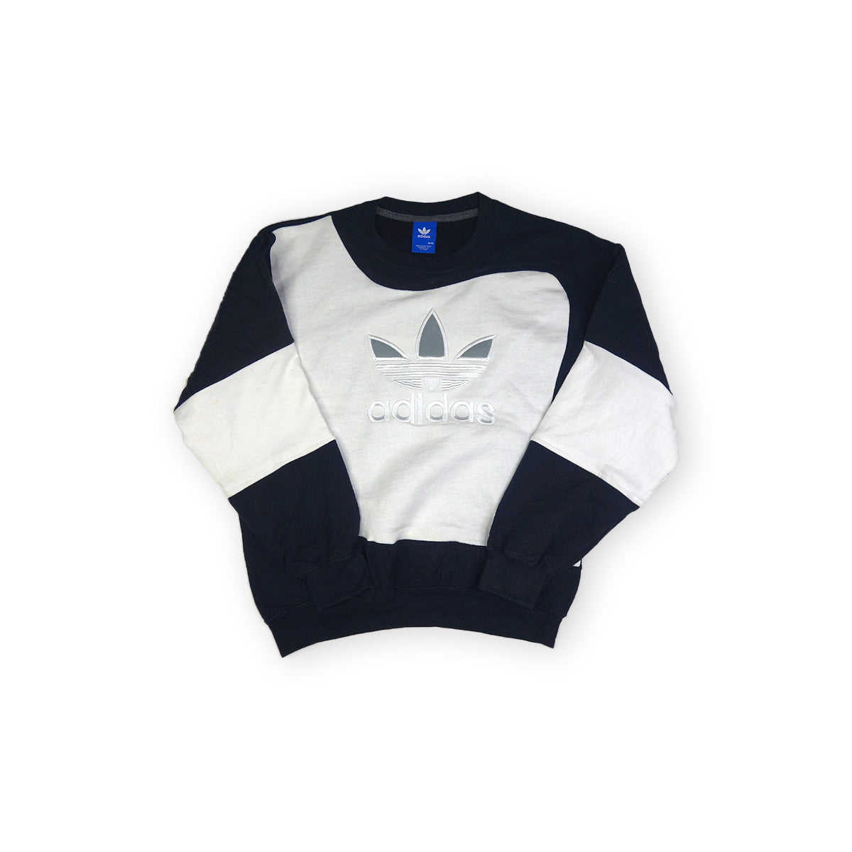 adidas Trefoil Logo sweater reworked -Black / White - M