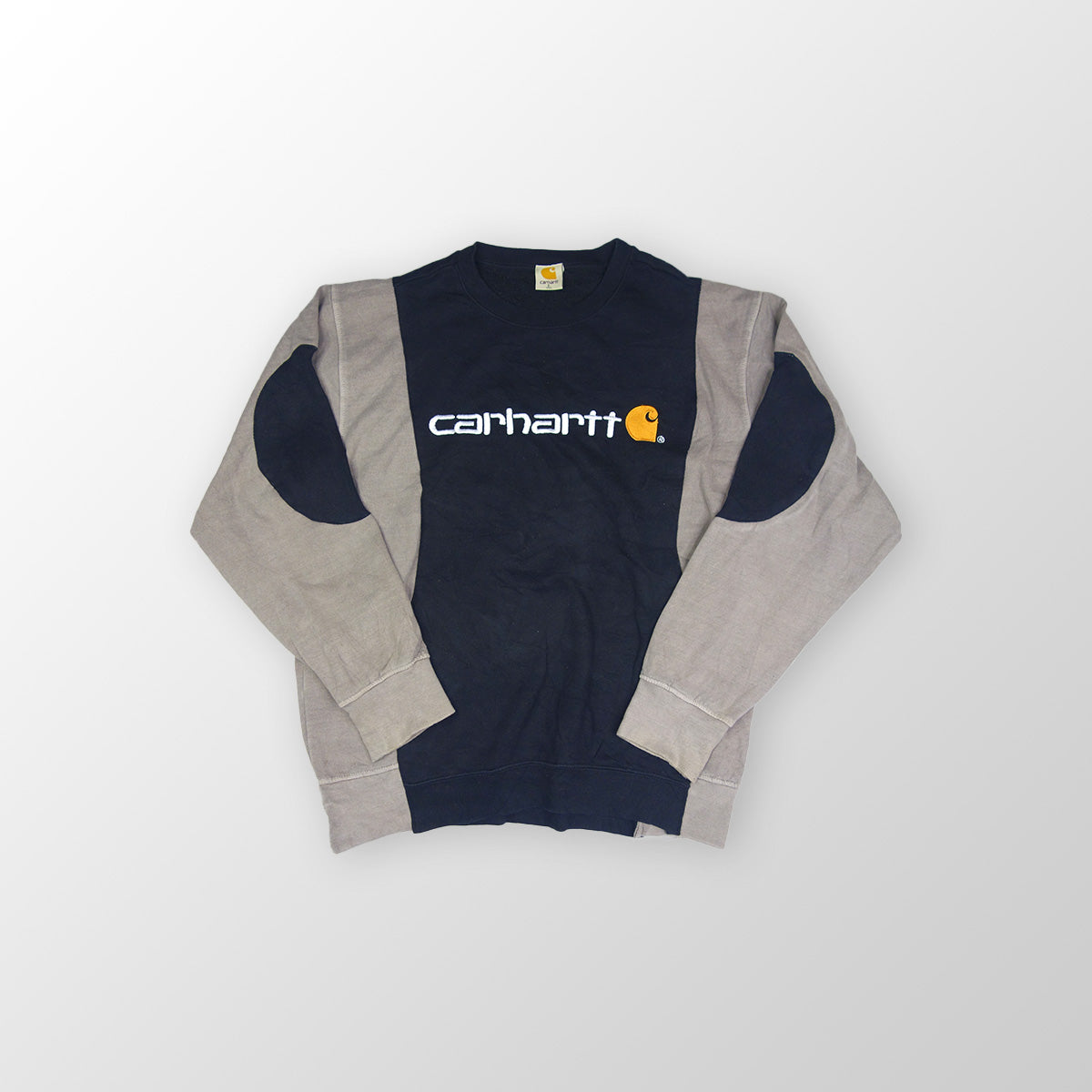 Carhartt sweater reworked - Black / Sand - L