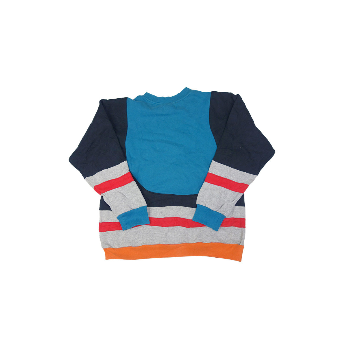 Carhartt sweater reworked - Blue / Black / Grey / Orange- XL