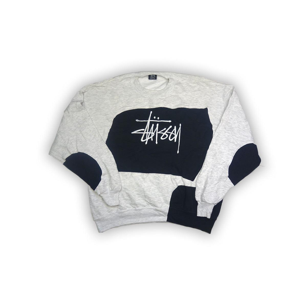 Stüssy Sweater reworked - Grey/Black M