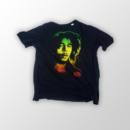 Bob Marley Reggae Flag Portrait - T-Shirt - 4XL