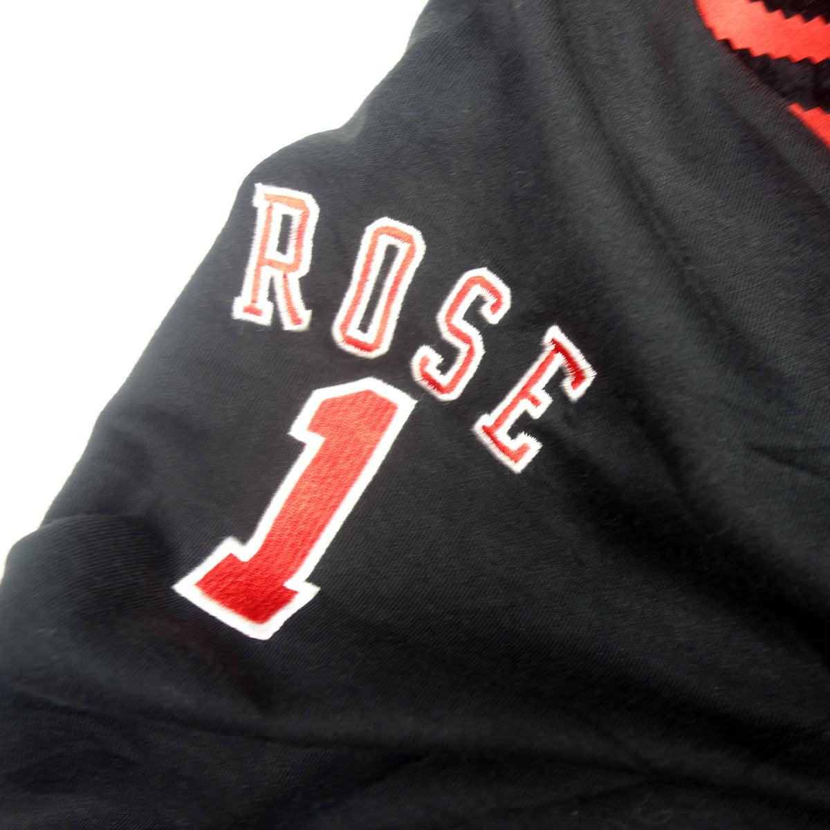 Adidas Chicago Bulls Derrick Rose Full Zip Jacket Black Red - M - Vintage-Shirts.nl