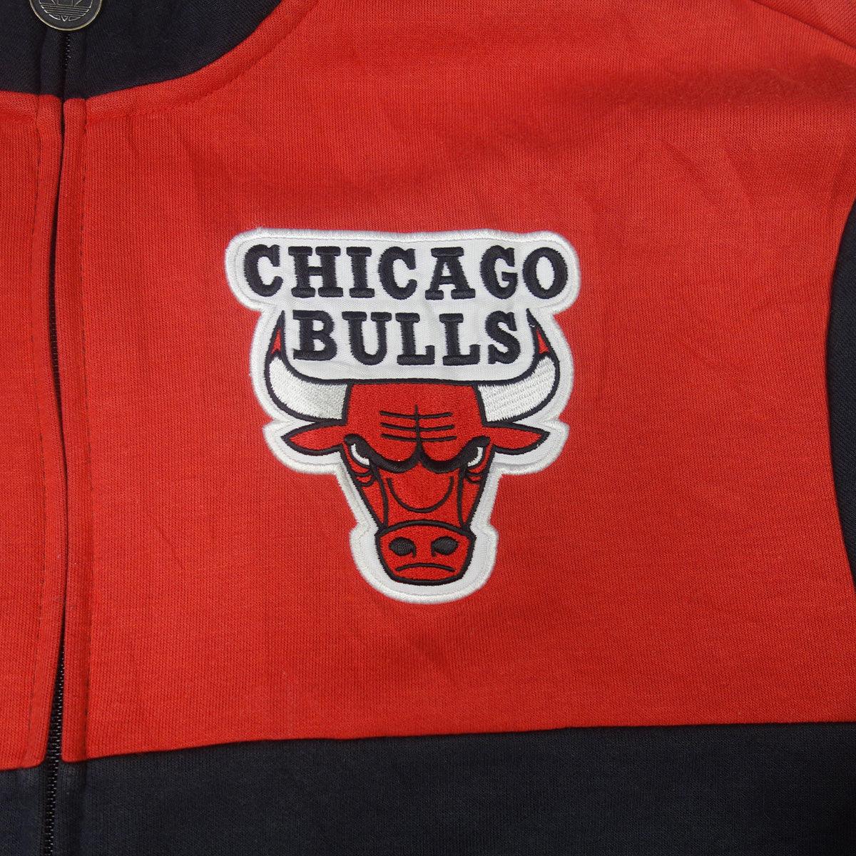 Adidas Chicago Bulls Derrick Rose Full Zip Jacket Black Red - M - Vintage-Shirts.nl