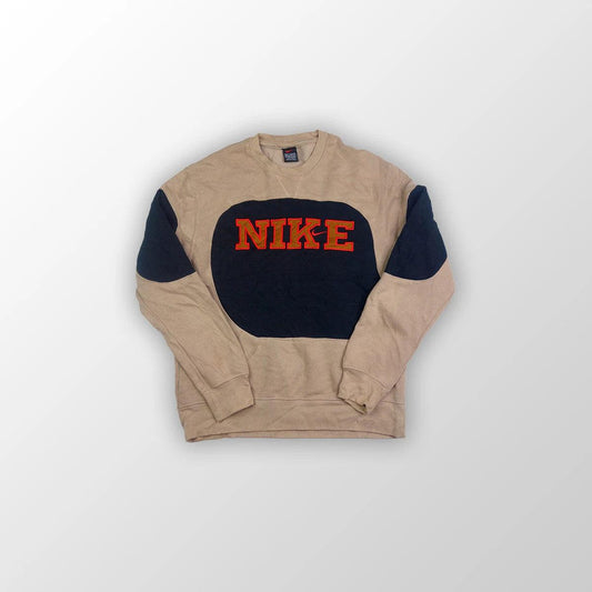 Nike sweater spell out reworked - Sand Color L