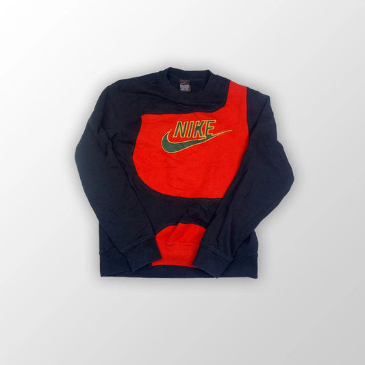 Nike sweater spell out reworked - Black/Red - M