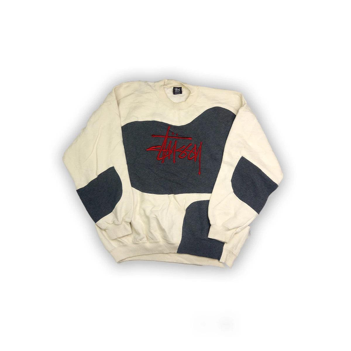 Stüssy sweater reworked - White/Grey M