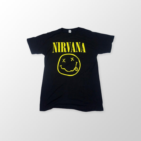 Nirvana Smiley Face Logo - T-Shirt - M - Vintage-Shirts.nl