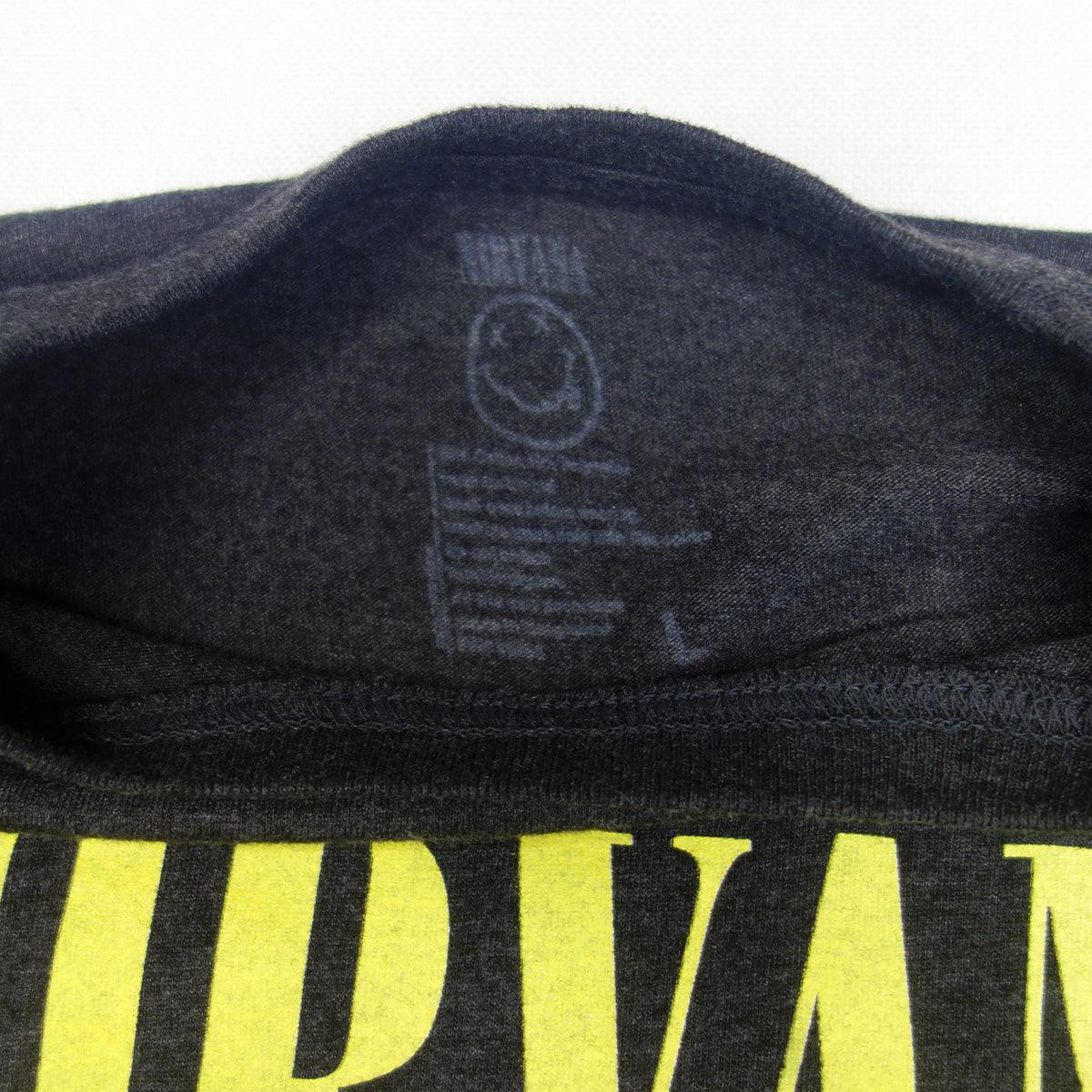 Nirvana Smiley Space Neon T-Shirt - L - Vintage-Shirts.nl