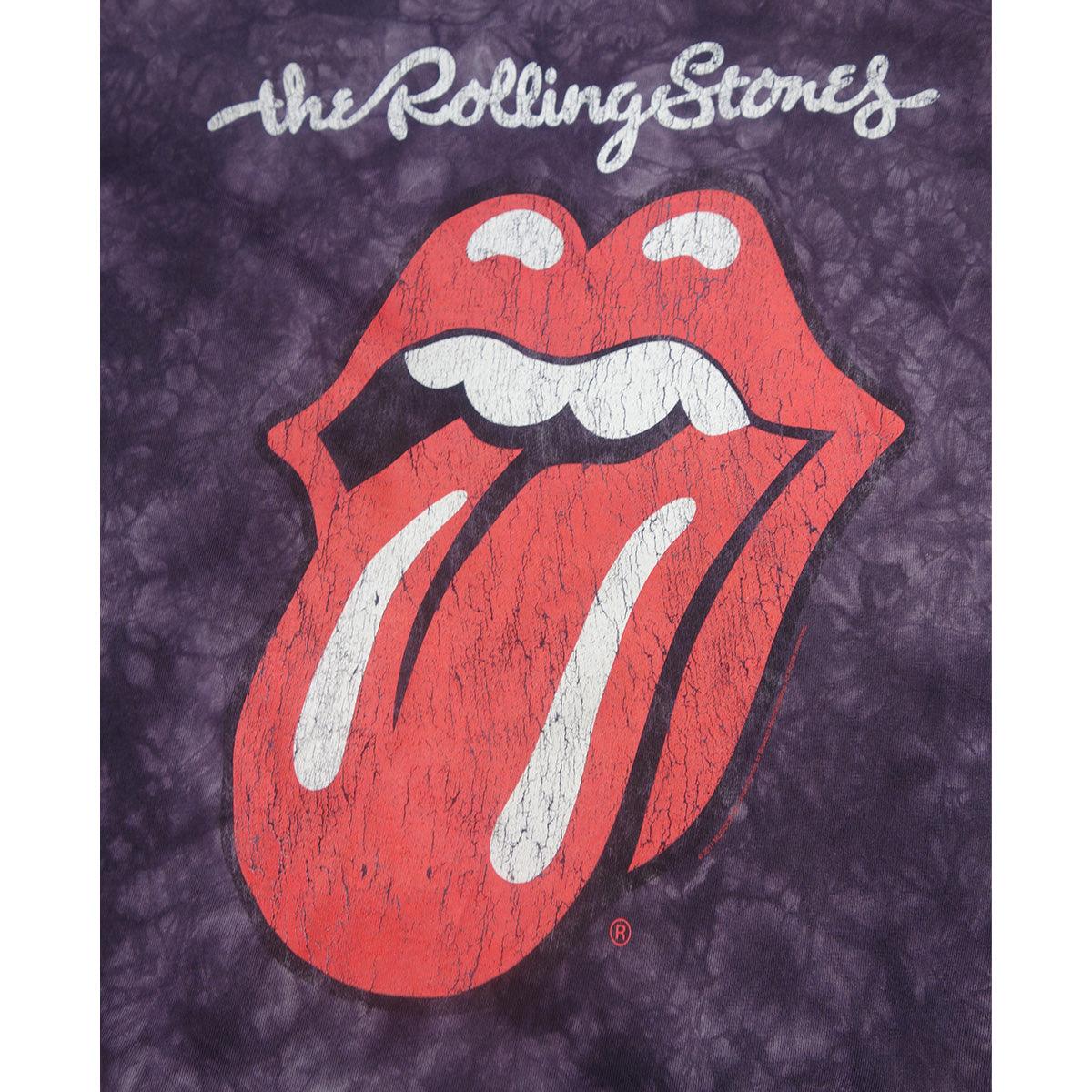 Rolling Stones Logo Tie Dye Purple - T-Shirt - M - Vintage-Shirts.nl