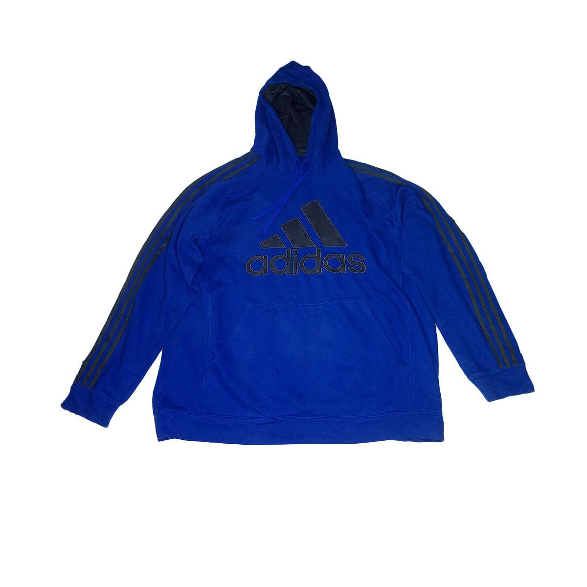 Vintage adidas Blue Hoodie - Vintage-Shirts.nl